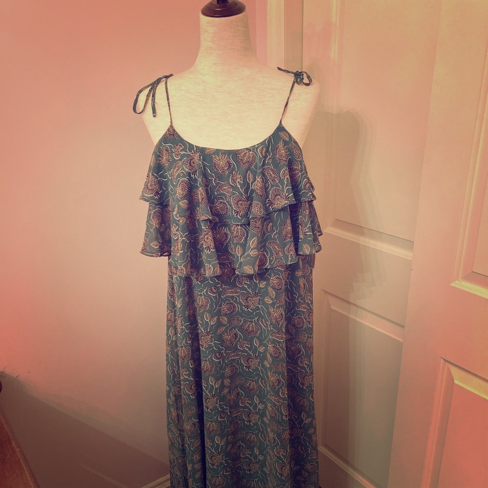 New Rebecca Minkoff Maxi Green Dress - size 2